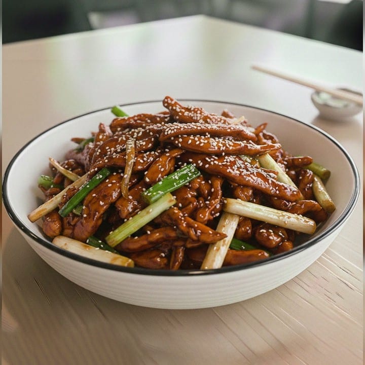 Lunch Mongolian Chicken.