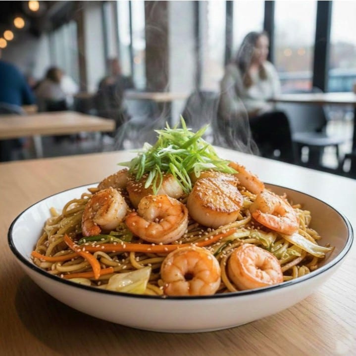 Lunch Shrimp Lo Mein.
