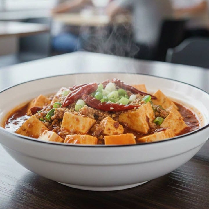 Authentic Chinese Mapo Tofu.