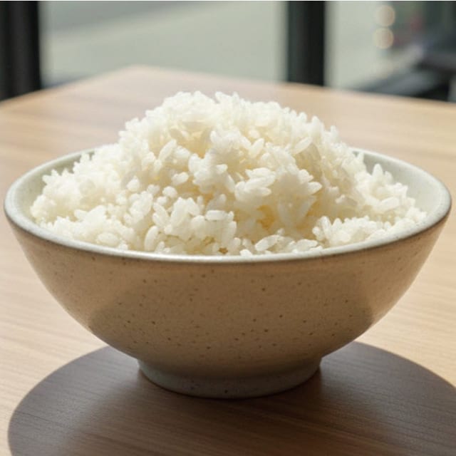 Steamed White Rice Tray.