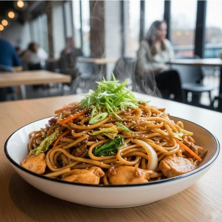 Lunch Chicken Lo Mein.