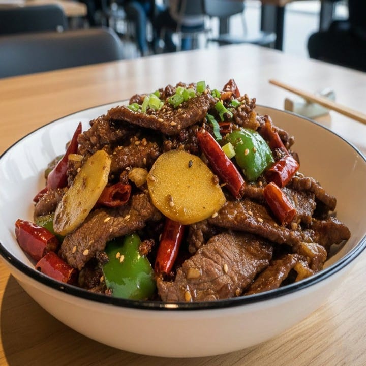 Lunch Szechuan Beef.