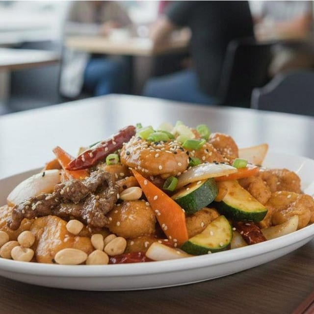 Kung Pao Chicken Tray.