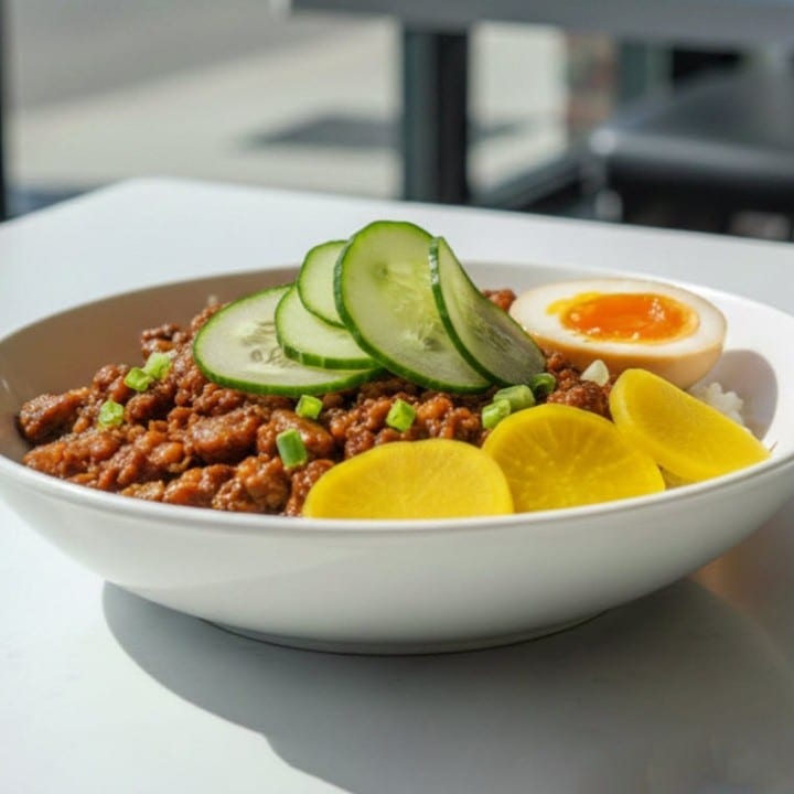 Taiwan Lu Rou Fan Bowl.