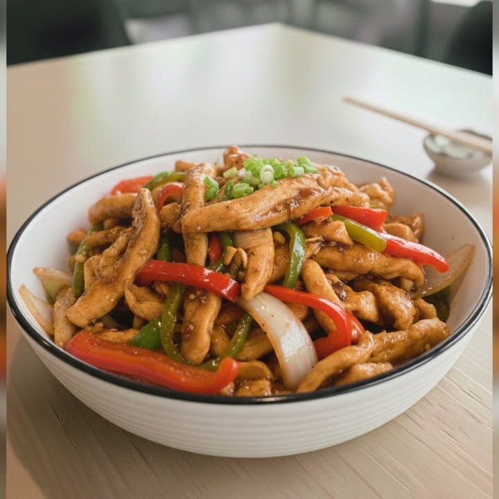 Lunch Pepper Chicken.