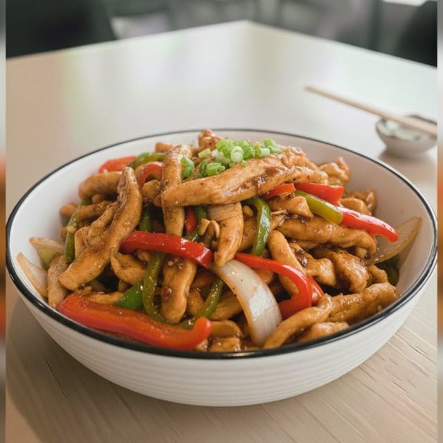 Lunch Pepper Chicken.