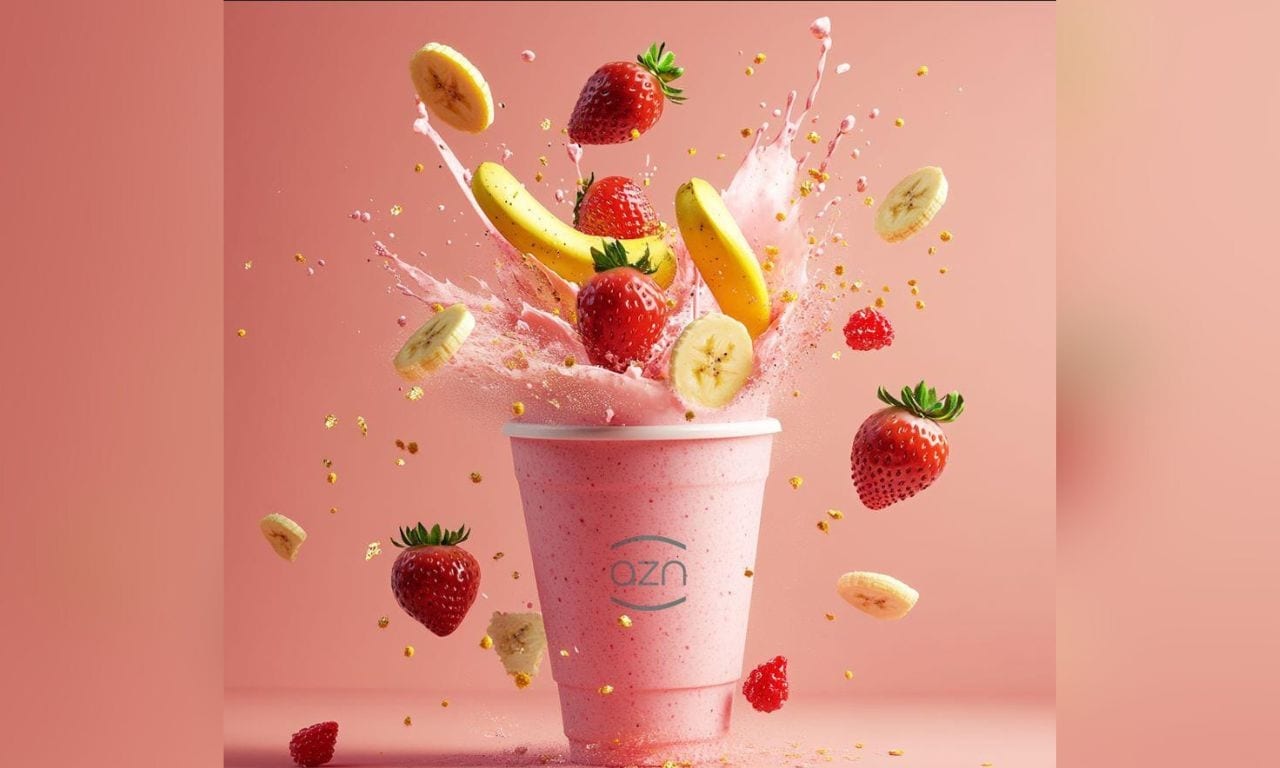 Strawberry Banana Smoothie.