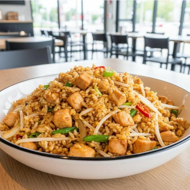 Chicken Fried Rice Tray.