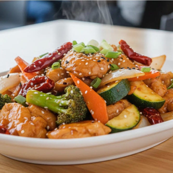 Lunch Hunan Chicken.