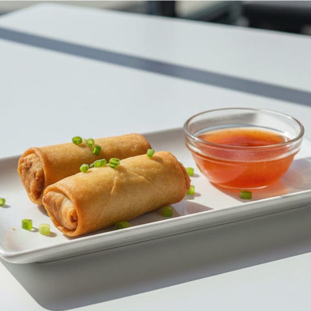 Veggies Spring Rolls Tray.