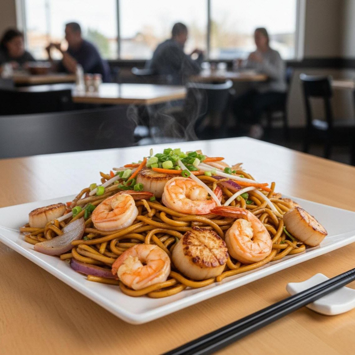 Seafood Lo Mein.