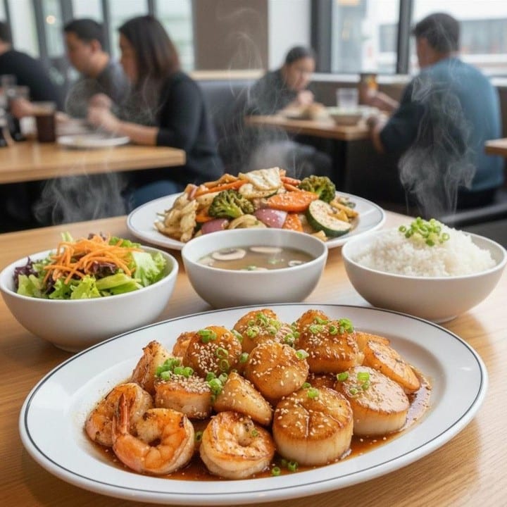 Lunch Hi Scallop & Shrimp (H Salad).
