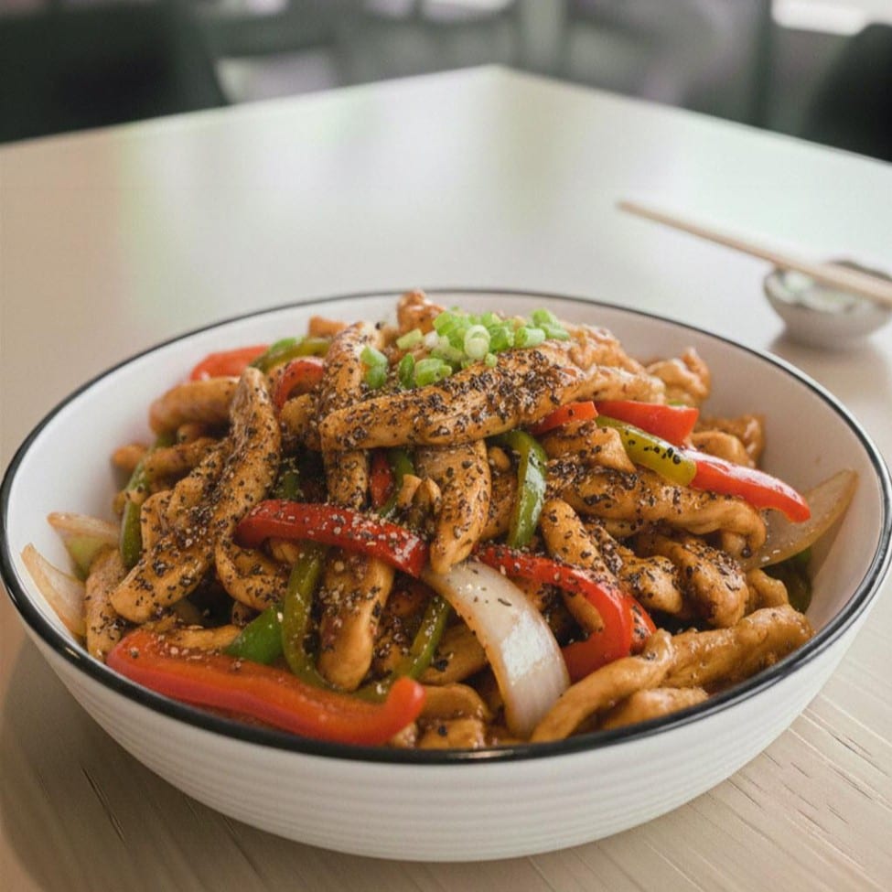 Black Pepper Chicken.