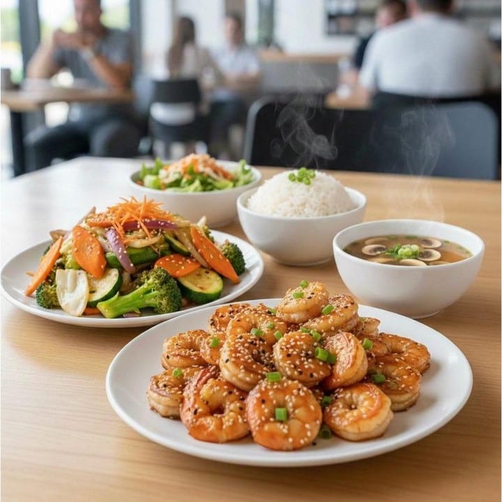 Lunch Hi Shrimp (H Salad).
