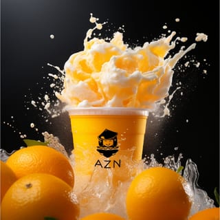 (L) Fresh Orange Slushie Tea