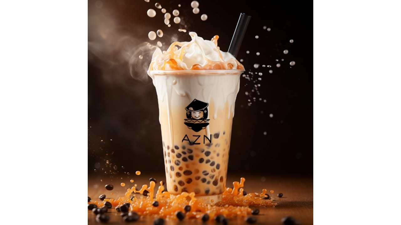 Jasmine Milk Tea with Boba (1 Gallon).