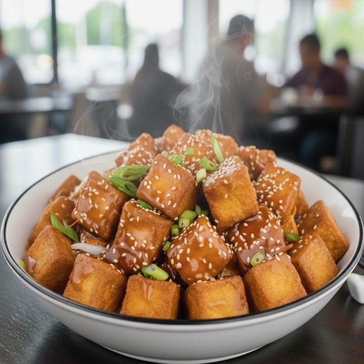 Sesame Tofu.
